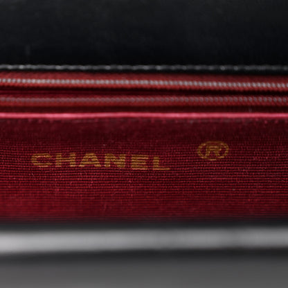 Chanel Lambskin Quilted Medium Round Double Flap Black 7 of 13