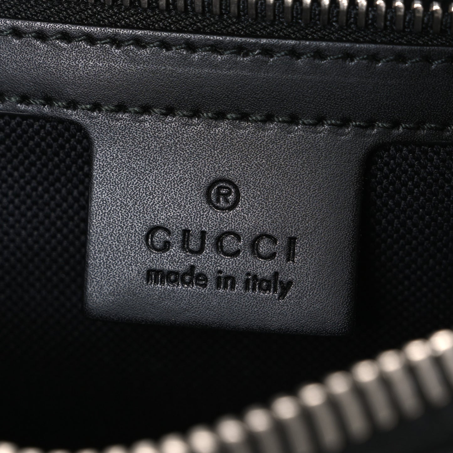 Soft GG Supreme Monogram Web Belt Bag Black Grey
