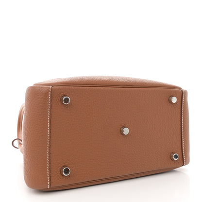 Hermes Taurillon Clemence Lindy 26 Gold 4 of 11