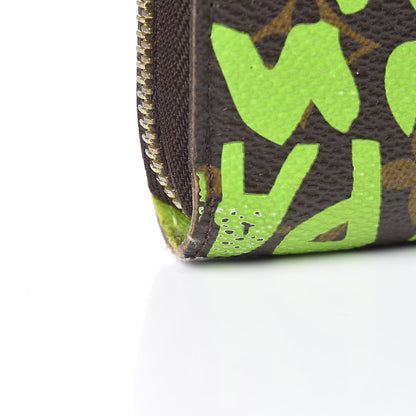 Louis Vuitton Monogram Graffiti Zippy Wallet Green 10 of 10