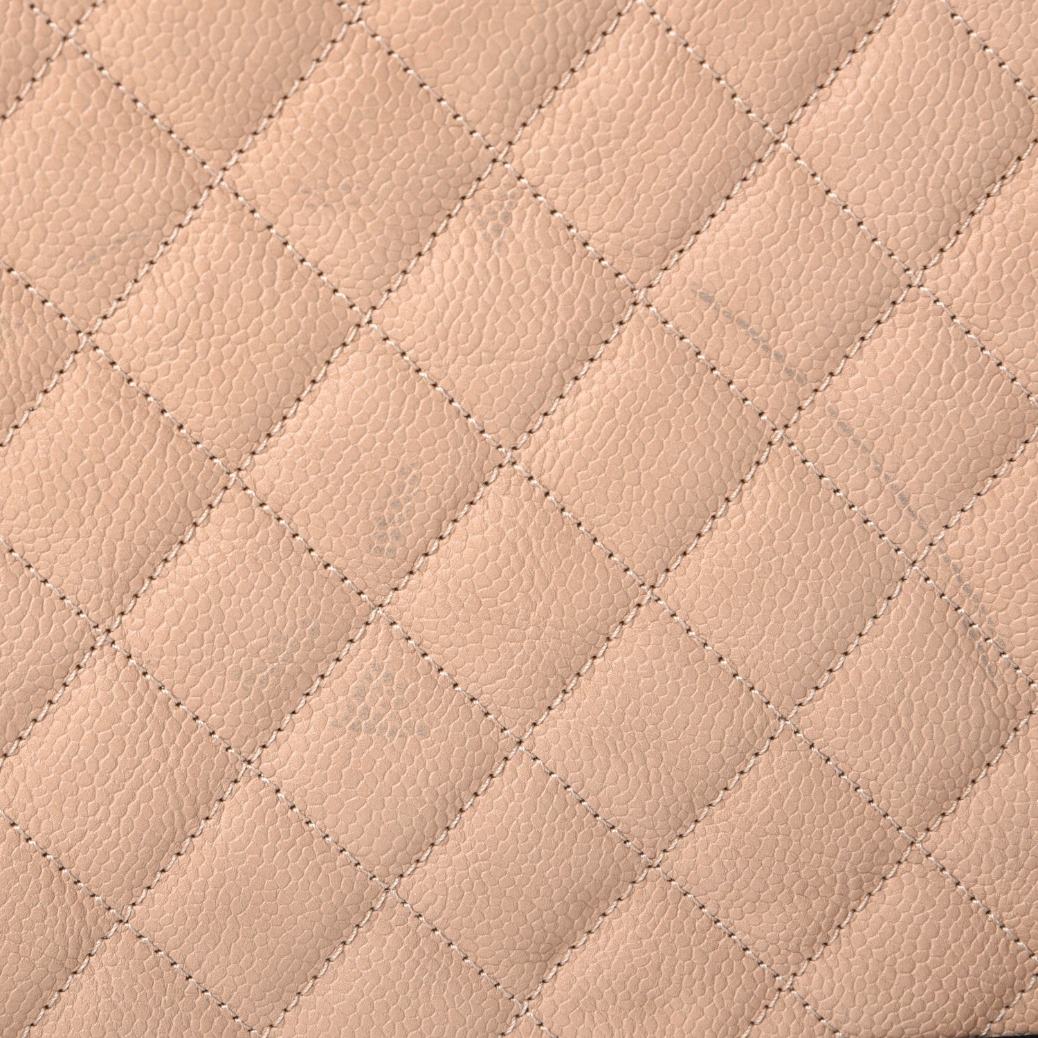 Chanel Caviar Quilted Large CC Filigree Vanity Case Beige Black 10 of 12