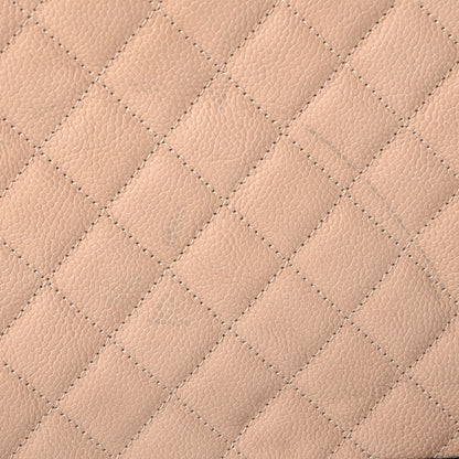 Chanel Caviar Quilted Large CC Filigree Vanity Case Beige Black 10 of 12