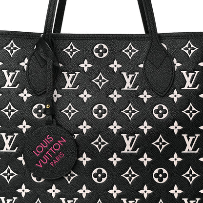 Louis Vuitton Empreinte Spring In The City Neverfull MM Black White Pink 8 of 10