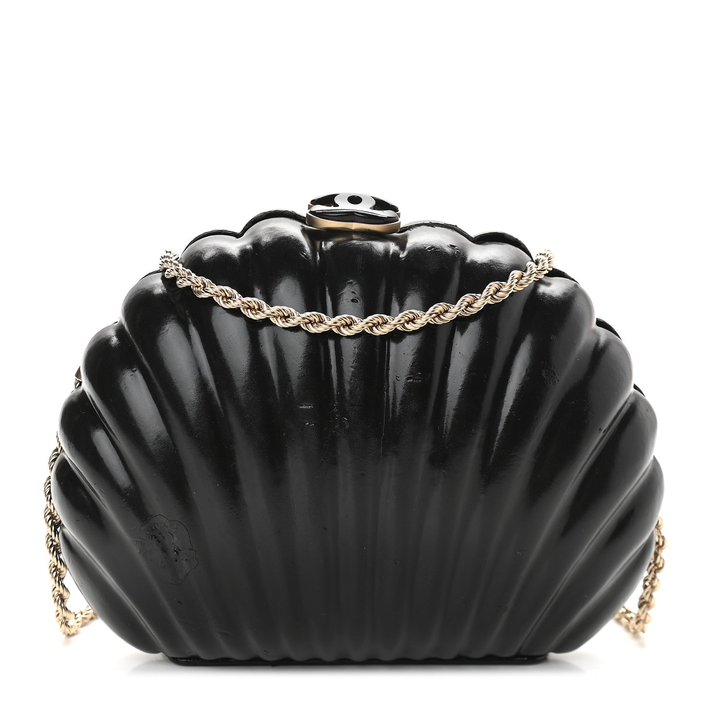 Vinyl Saint Tropez Evening Clutch Black