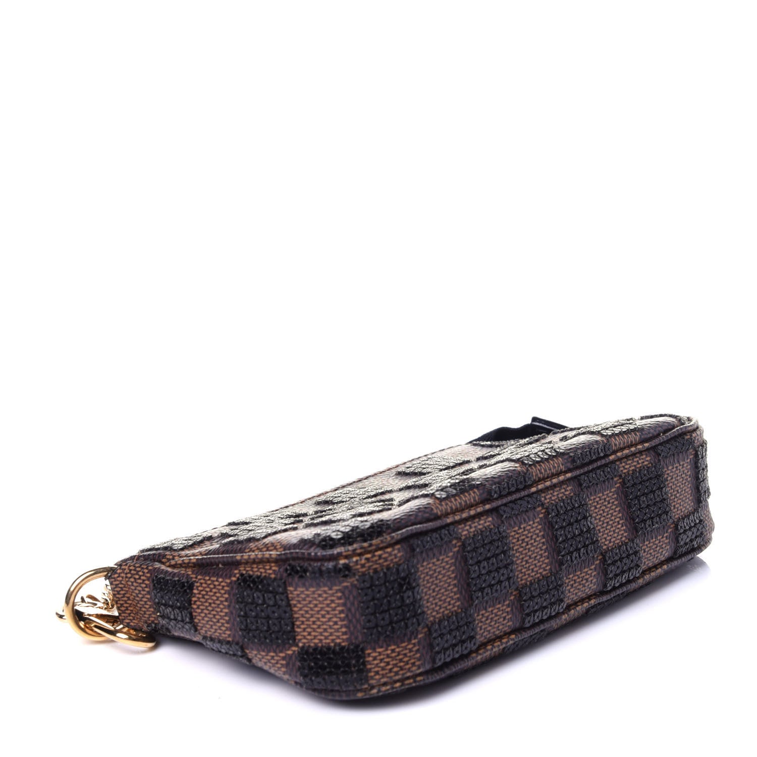 Louis Vuitton Damier Paillettes Mini Pochette Accessories Black 5 of 11
