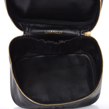 Chanel Caviar Vanity Cosmetic Case Black 5 of 13