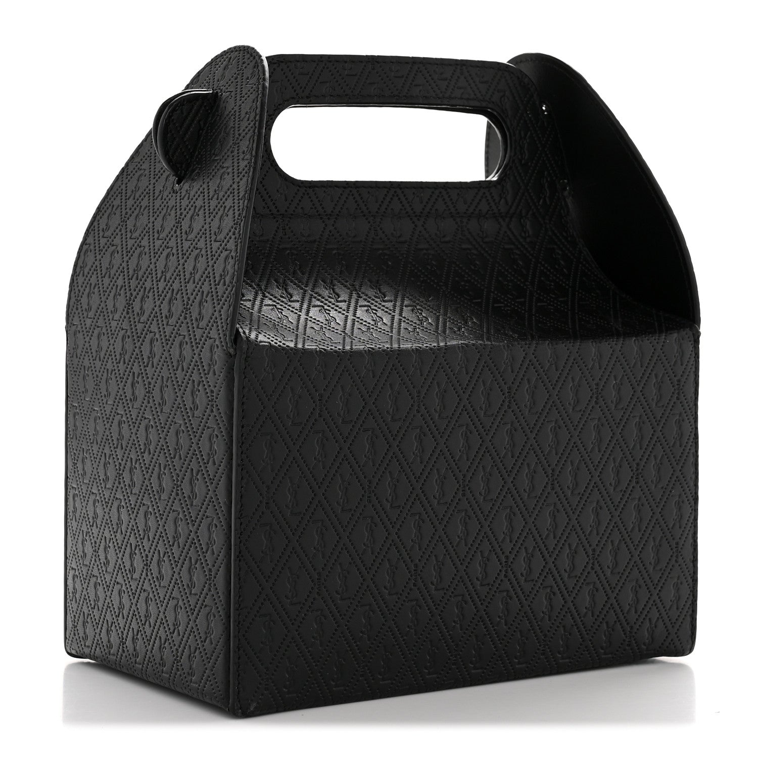 Saint Laurent Calfskin Monogram Take Away Box Black 3 of 13