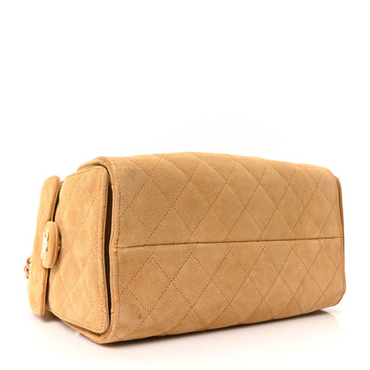 Chanel Suede Quilted Small Chanel 25 Handbag Beige 4 of 10