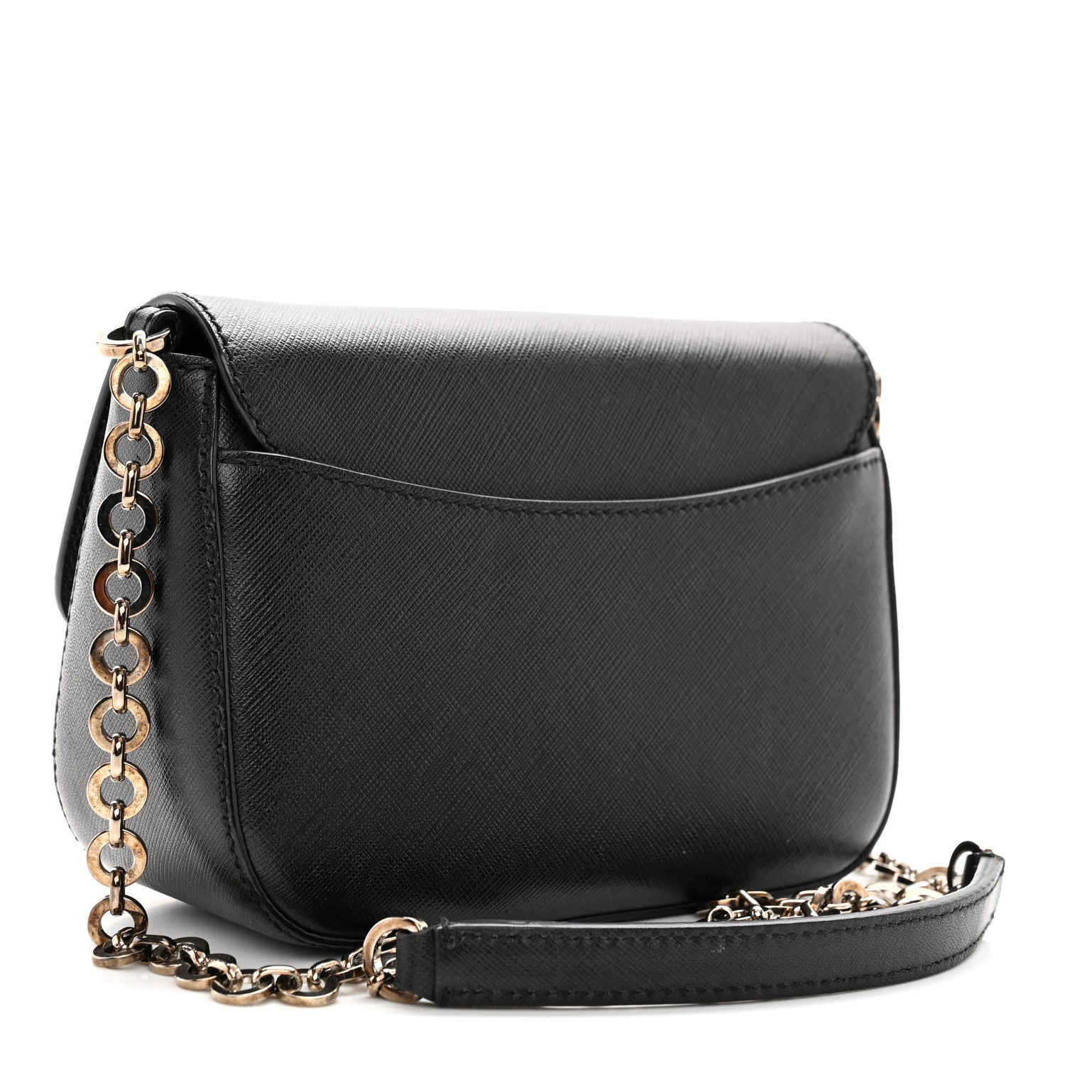 Salvatore Ferragamo Saffiano Paris Crossbody Bag Black 3 of 11