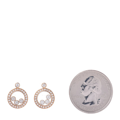 Chopard 18K Yellow Gold Happy Diamonds Icons Drop Earrings 2 of 5