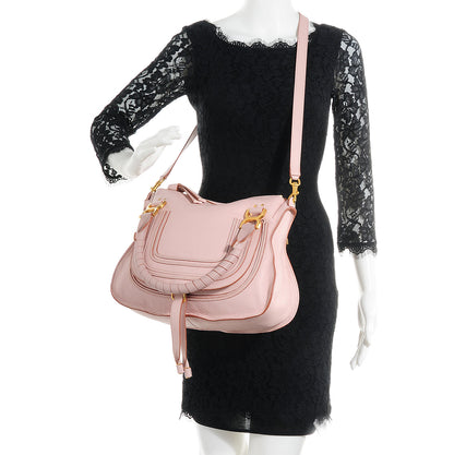 Chloe Calfskin Medium Marcie Satchel Nude Pink 2 of 10