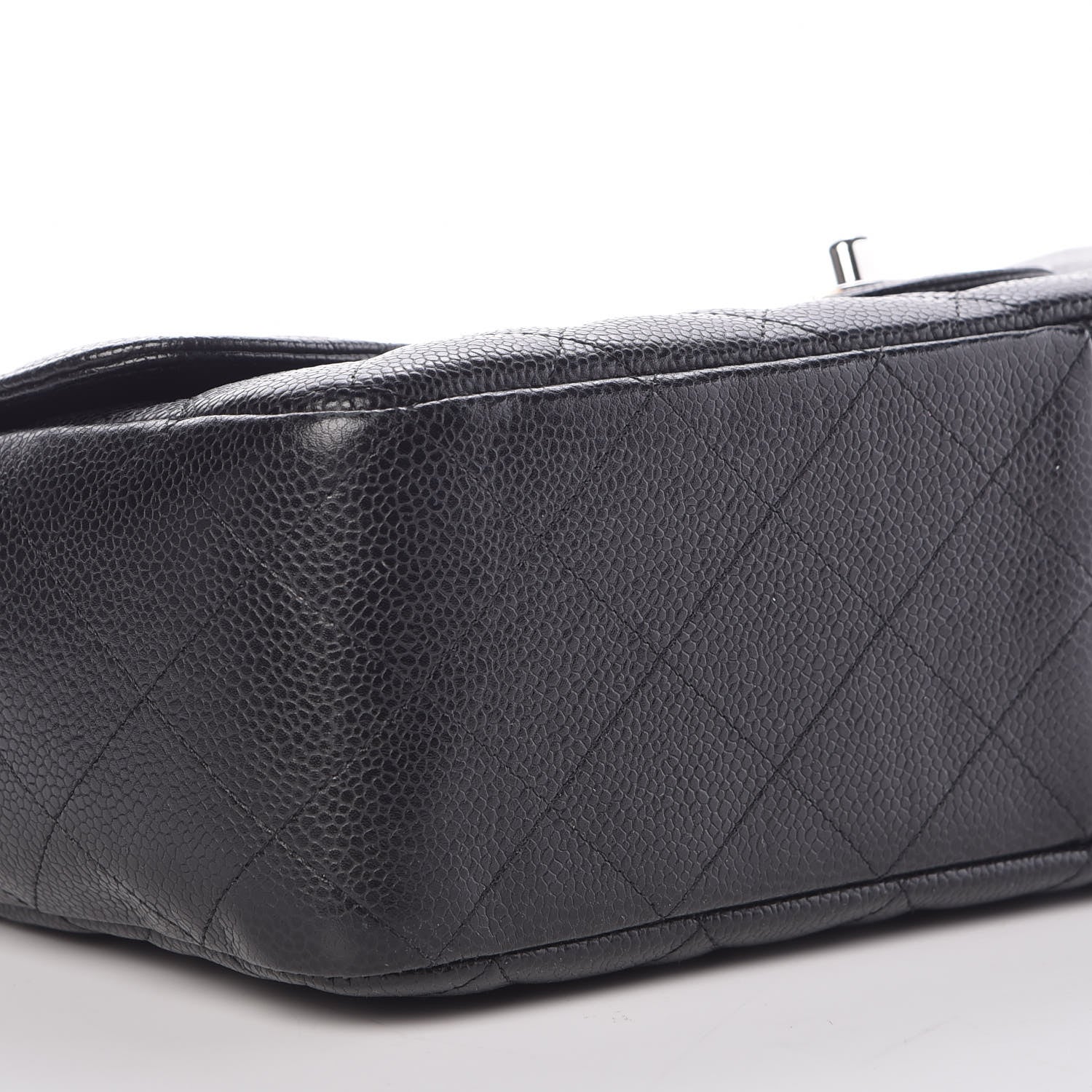 Chanel Caviar Quilted Jumbo Single Flap Black 8 of 10