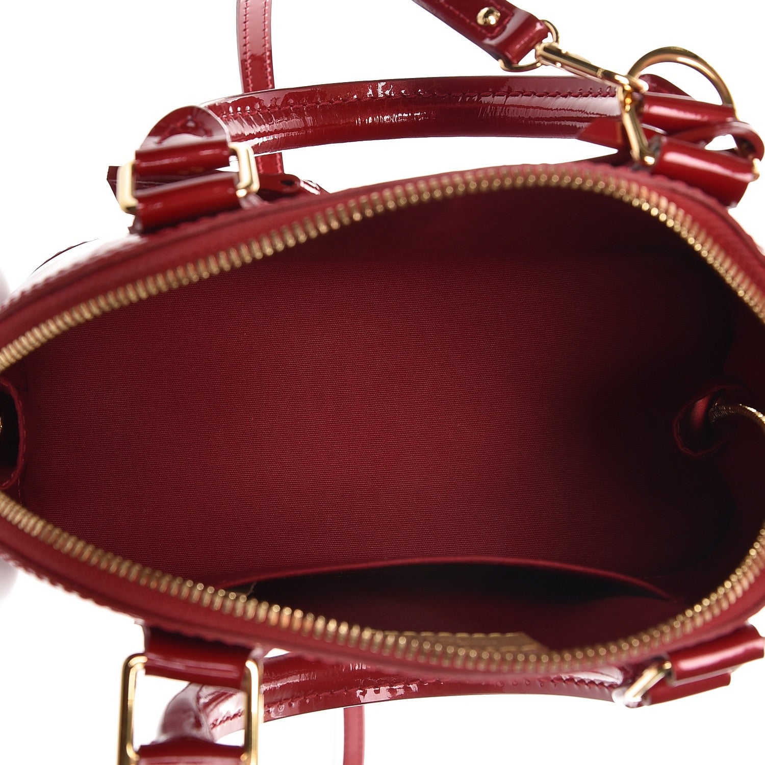 Louis Vuitton Vernis Alma BB Pomme D'Amour 6 of 8