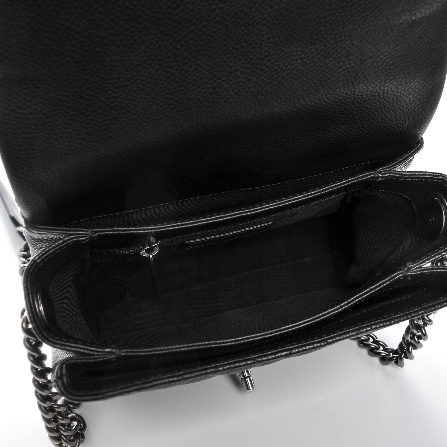 Chanel Caviar Quilted Small Rock In Rome Flap Black 5 of 8