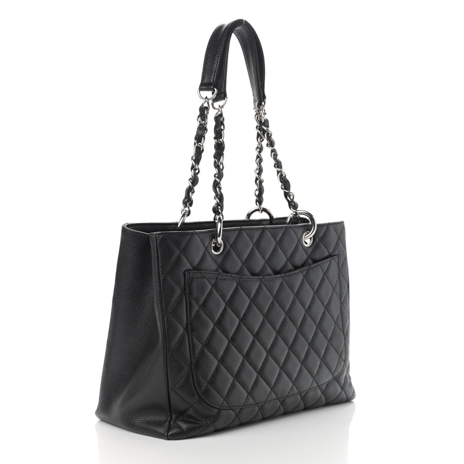 Chanel Caviar Quilted Grand Shopping Tote GST Black 3 of 11