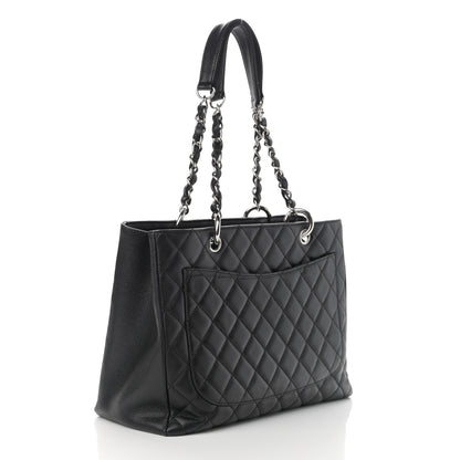 Chanel Caviar Quilted Grand Shopping Tote GST Black 3 of 11