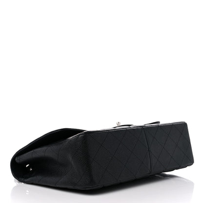 Chanel Caviar Quilted Jumbo Single Flap Black 4 of 19