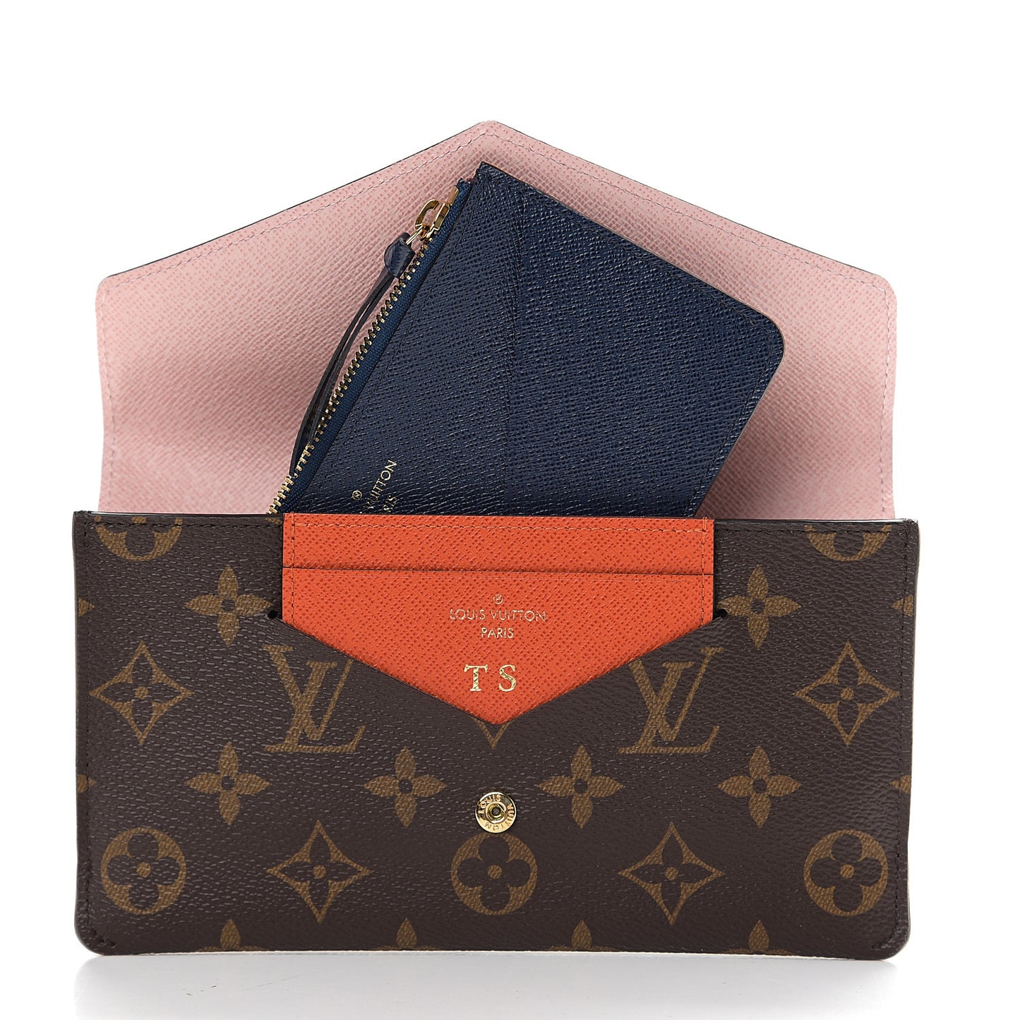 Monogram Jeanne Wallet Rose Ballerine