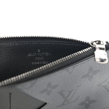 Louis Vuitton Reverse Monogram Eclipse Taiga Coin Card Holder 6 of 7