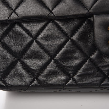 Chanel Lambskin Quilted Medium Double Flap Black 9 of 11