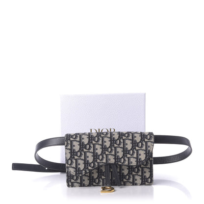 Christian Dior Oblique Saddle Belt Bag Blue 10 of 10