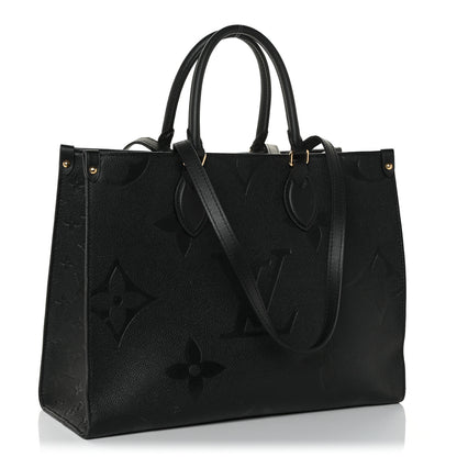 Louis Vuitton Empreinte Monogram Giant Onthego MM Black 2 of 9