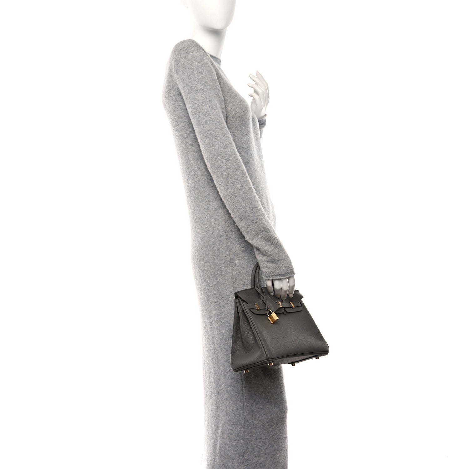 Hermes Togo Birkin 25 Gris Meyer 2 of 11