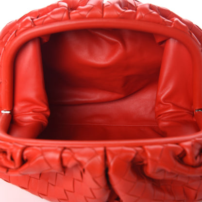 Bottega Veneta Nappa Maxi Intrecciato The Pouch Oversized Clutch Bright Red 4 of 7