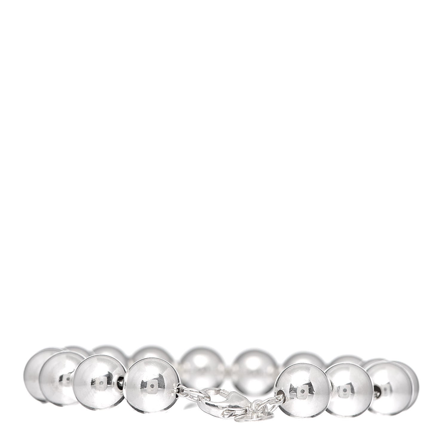 Tiffany Sterling Silver 10mm HardWear Ball Bracelet 3 of 6
