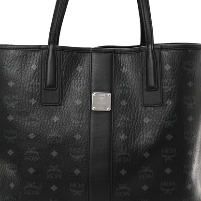 MCM Visetos Medium Liz Reversible Shopper Tote Black 11 of 17