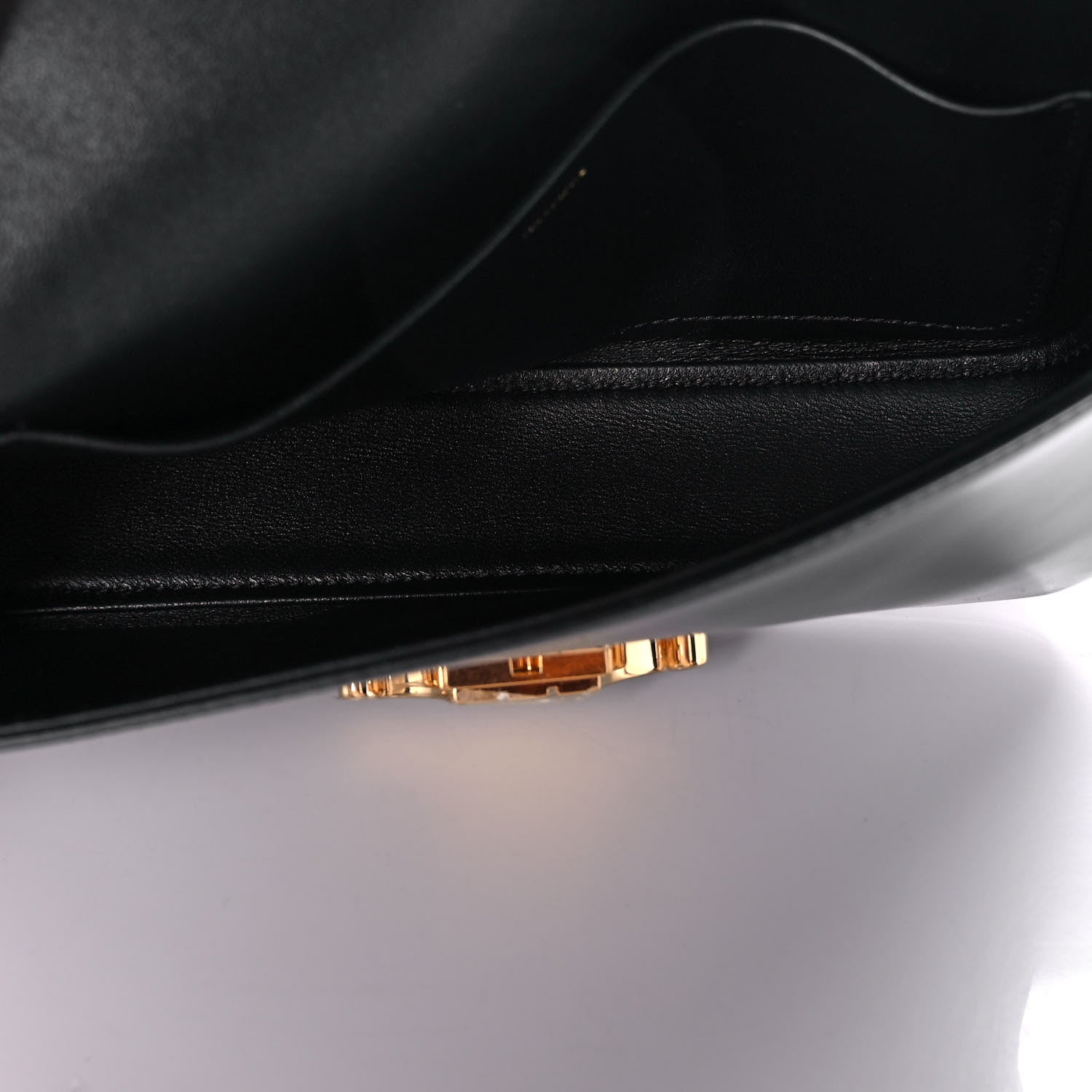 Celine Shiny Calfskin Triomphe Shoulder Bag Black 4 of 9