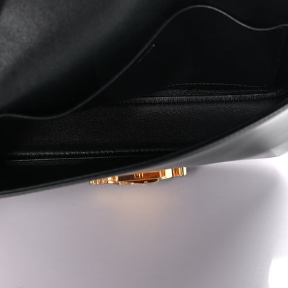 Celine Shiny Calfskin Triomphe Shoulder Bag Black 4 of 9