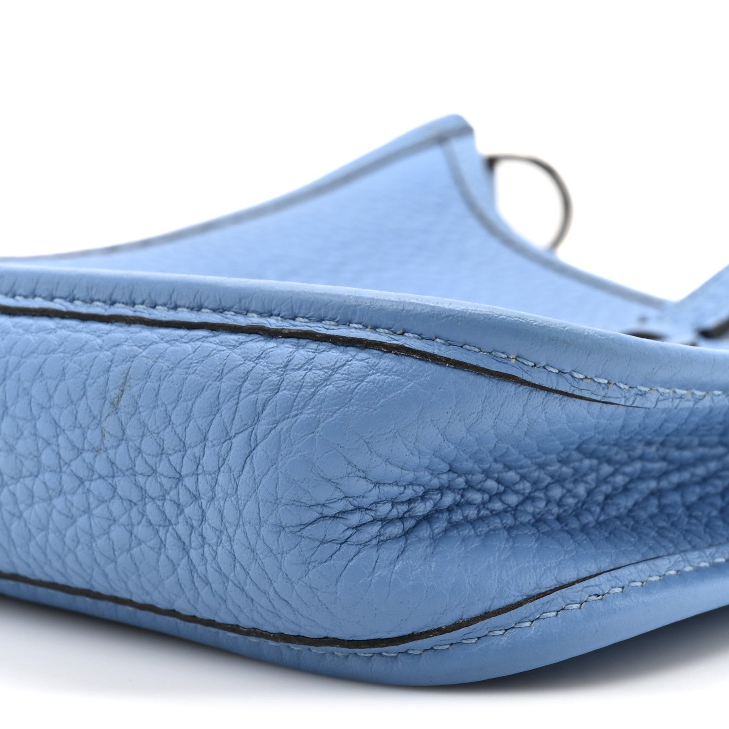 Hermes Taurillon Clemence Amazone Evelyne TPM Bleu Paradis Bleu Saphir 8 of 12