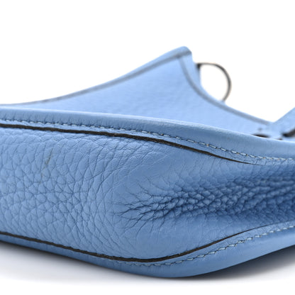 Hermes Taurillon Clemence Amazone Evelyne TPM Bleu Paradis Bleu Saphir 8 of 12