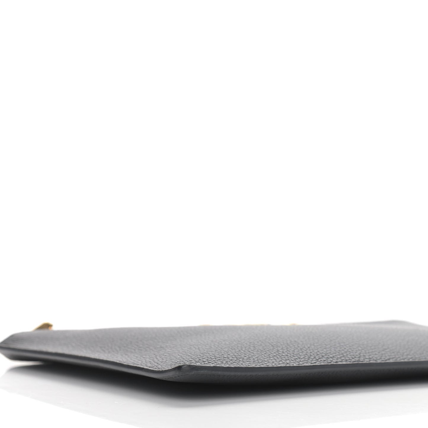 Grainy Calfskin Zumi Pouch Black