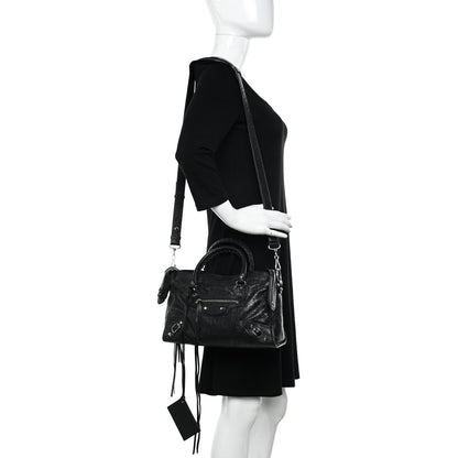 Balenciaga Agneau Classic Silver Hardware S City Black 2 of 10