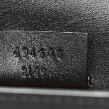 Gucci Calfskin Super Mini Sylvie Chain Shoulder Bag Black 7 of 10