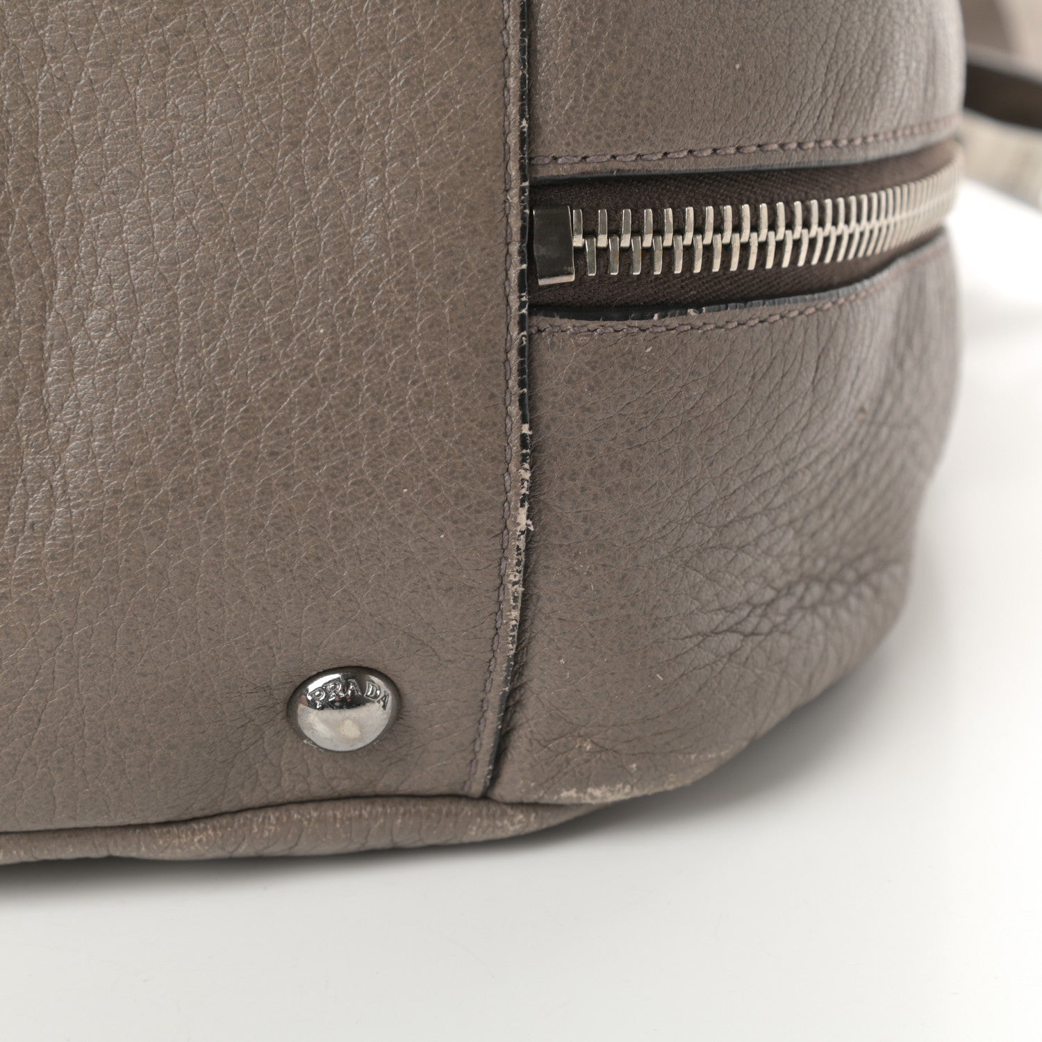 Prada Vitello Daino Shoulder Bag Argilla 16 of 22