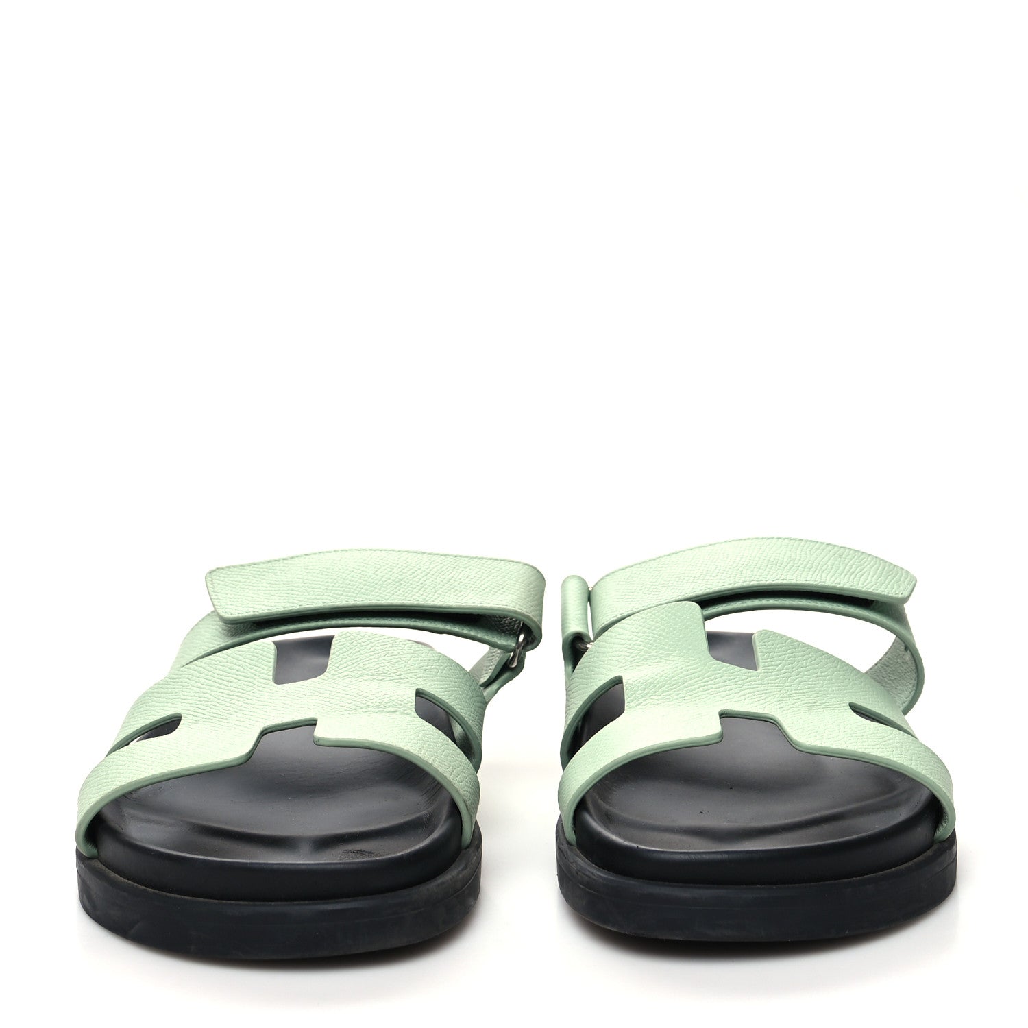 Hermes Epsom Womens Chypre Sandals 36 Vert Jade 2 of 10