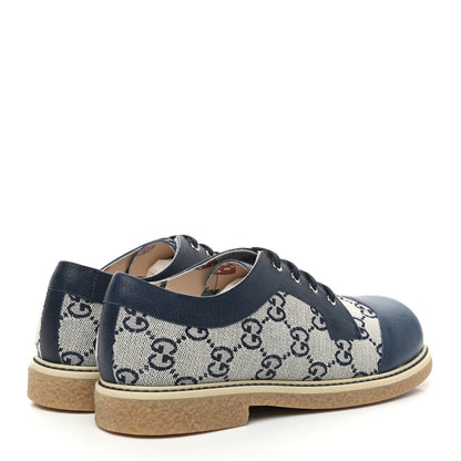 Gucci GG Monogram Childrens Brogues 35 Navy 4 of 7