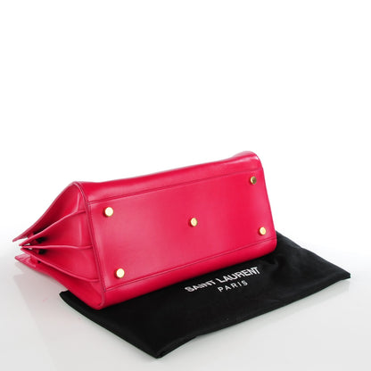 Saint Laurent Calfskin Small Sac De Jour Lipstick Fuchsia 4 of 7
