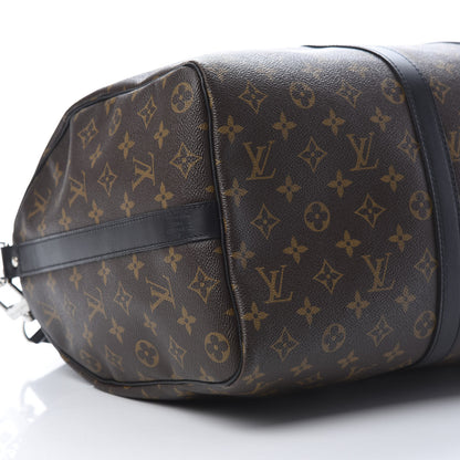 Louis Vuitton Monogram Macassar Keepall Bandouliere 45 8 of 10