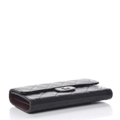 Chanel Caviar Quilted Large Flap Wallet Black 4 of 13