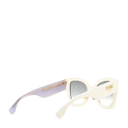 Fendi Acetate FF Sunglasses FF 0434/G/S White Gold 4 of 7