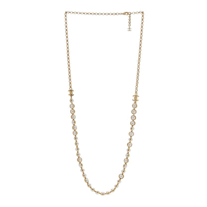 Chanel Pearl CC Necklace Gold 3 of 5