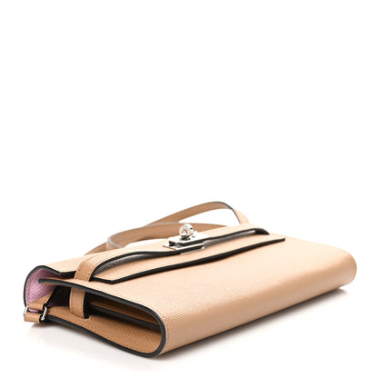 Hermes Epsom Verso Kelly Wallet To Go Chai Mauve Sylvestre 4 of 12