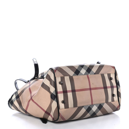 Burberry Nova Check Small Canterbury Tote Black 3 of 5