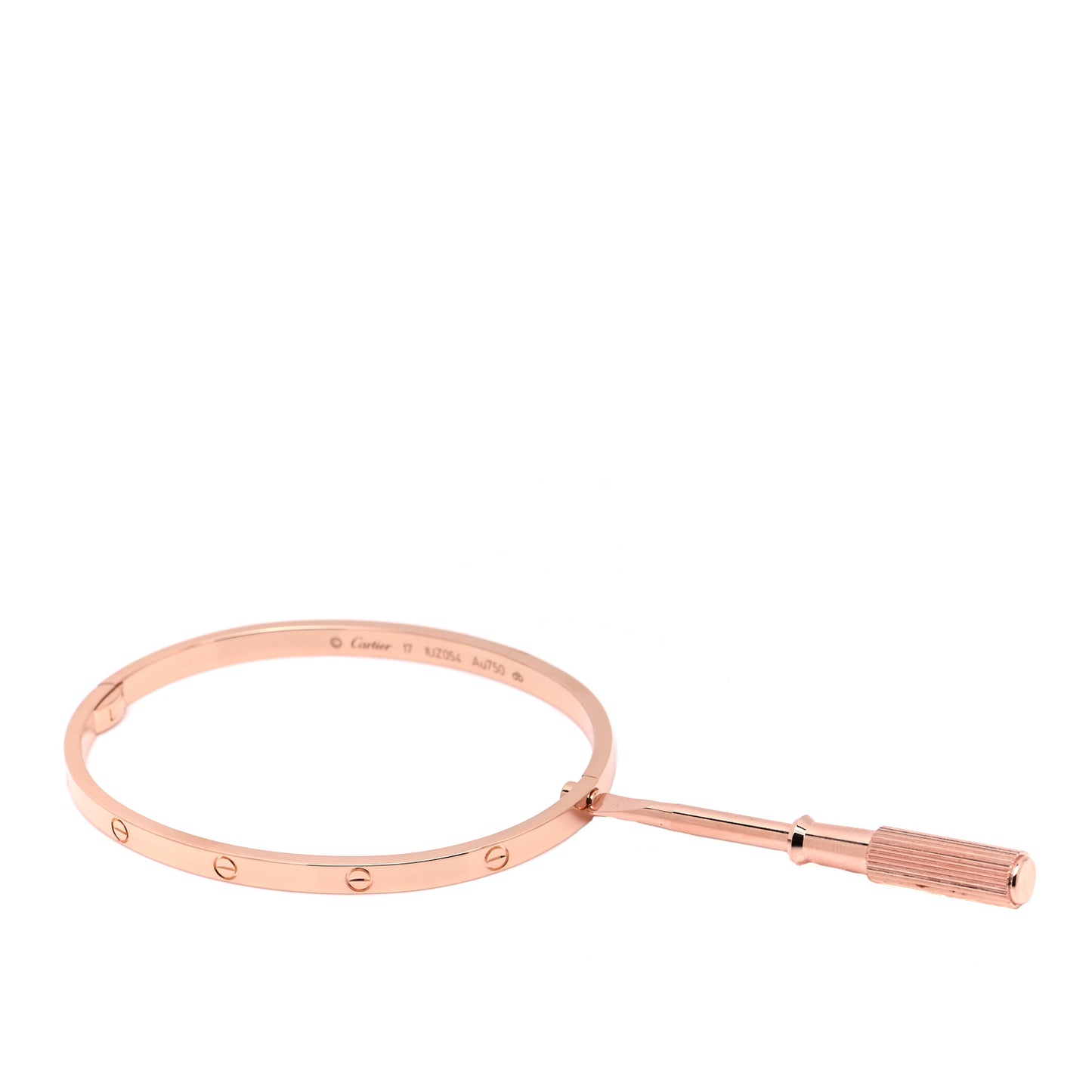 18K Pink Gold Small LOVE Bracelet 17