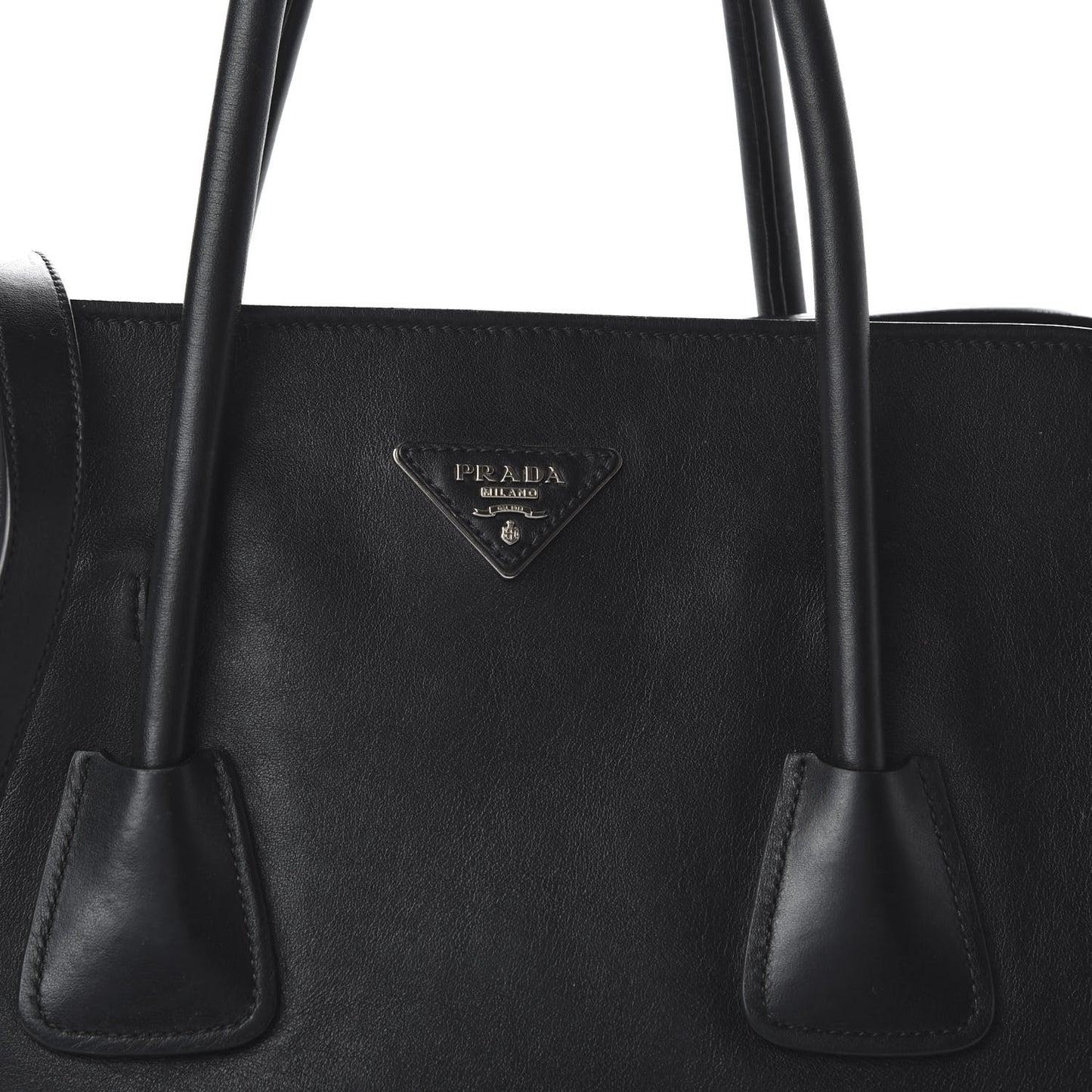 Soft Calfskin Studded East West Tote Black
