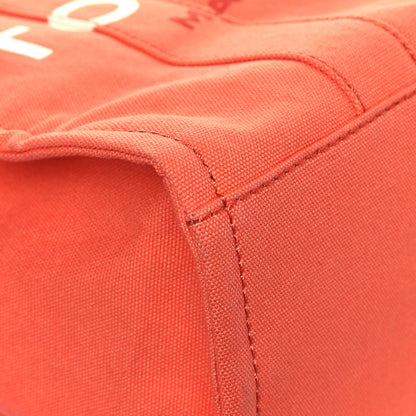 Marc Jacobs Cotton Canvas Medium The Traveler Tote Bag Orange 8 of 12